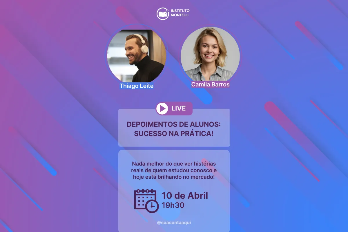 Mãos segurando um smartphone exibindo a caixa de entrada de e-mail, com envelopes flutuantes e selo vermelho indicando 14 mensagens não lidas